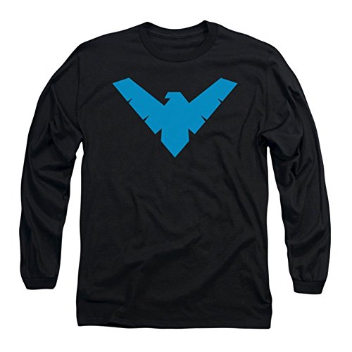Batman Men's Nightwing Symbol Long Sleeve Black