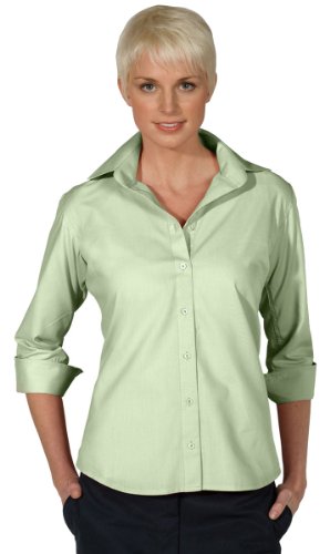Edwards Women's Open Neck Poplin 3/4 Sleeve Blouse