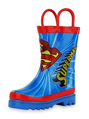 DC Comics Superman Boy's Rain Boots - Size 11 Little Kid