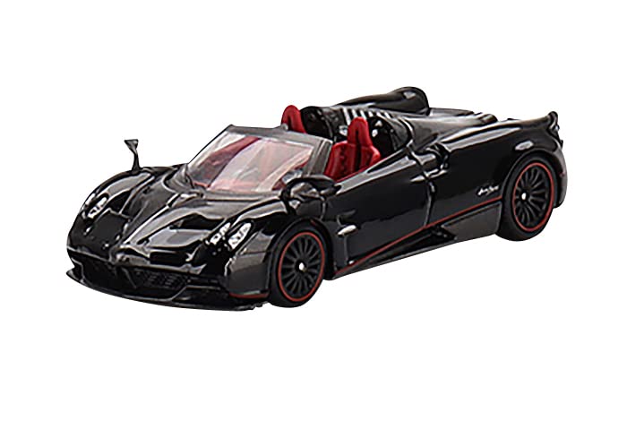 Mini Gt 1/64 Pagani Huayra Roadster Black (Left-Hand Drive