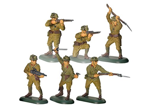 New Britains Super Deetail Toy Soldiers WWII Japanese Imperial Infantry 54mm Collectible Figures Set of 6