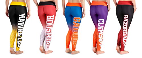 NCAA Womens Gradient Print Leggings, Multiple Teams