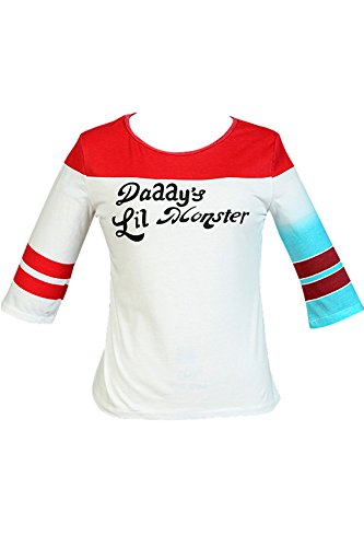 Harley Quinn T-shirt Tee Cosplay Costume