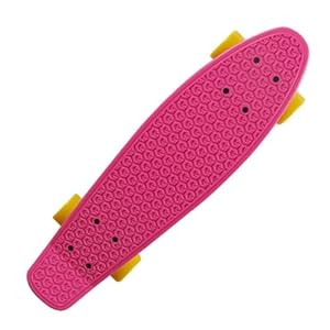 沸点滑板challenge香蕉板 小鱼板penny board系列 粉色板片(黄色轮子)