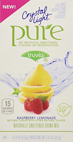 CRYSTAL LIGHT RASPBERRY LEMONADE--BOX OF 7 PACKETS (0.29 OZ EACH)