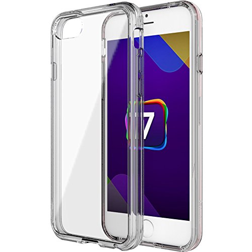 iPhone 7 Case, Bastex Soft Slim Fit Flexible Clear Transparent Rubber Back Cover Fused TPU Smoke Side Bumper Case for Apple iPhone 7