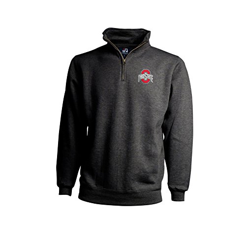 Ohio State Buckeyes Classic Quarter Zip Sweatshirt Charcoal