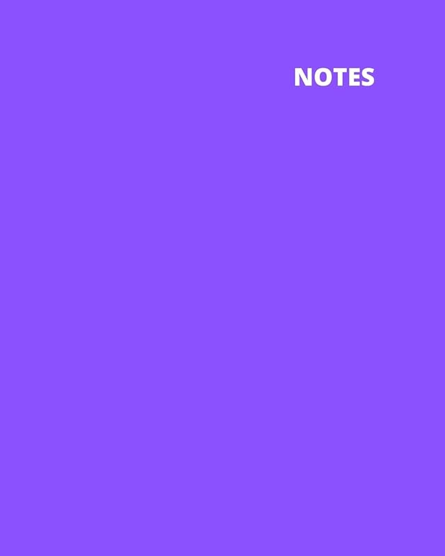 BLANK NOTEPAD IN PURPLE by SHIELDS BOOKS