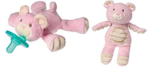 

Mary Meyer Thready Teddy Pink Wubbanub & Matching Rattle