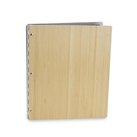 Pina Zangaro Bamboo A4 Screwpost 8.3 x 11.7 Presentation Book, Portrait Format, Natural