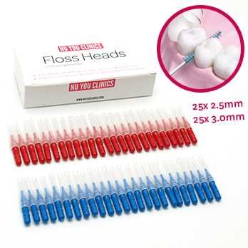 Hismith Interdental Brush, 50 Count Slim Brushes Oral Dental Hygiene Brush,Tooth Cleaning Tool