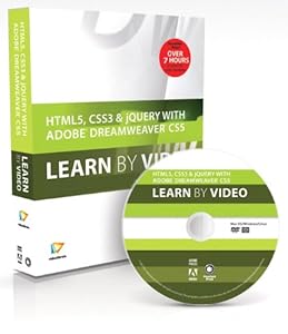 HTML5, CSS3, and jQuery with Adobe Dreamweaver CS5.5 Learn by Video