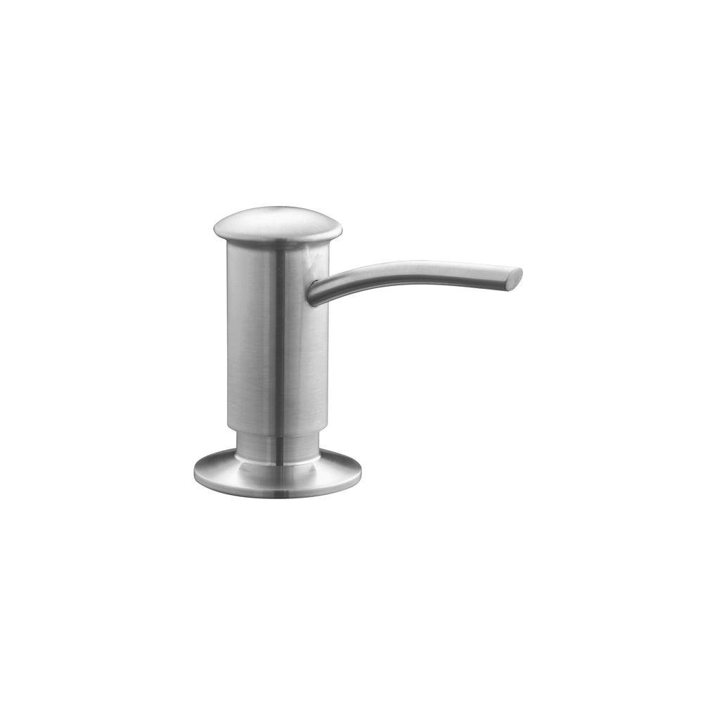 

Single-Hole Soap/Lotion Dispenser with Contemporary Design in Vibrant Stainless