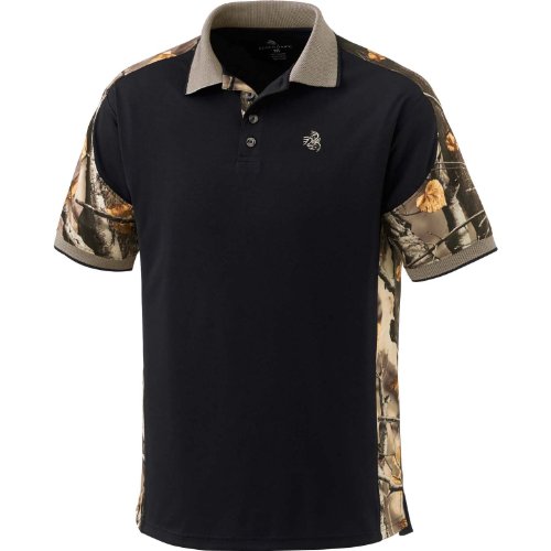 Legendary Whitetails Men's Big Game Camo Pro Hunter Performance Polo