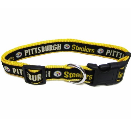 

DoggieNation 023508010197 Medium Pittsburgh Steelers Dog Collar - Alternate