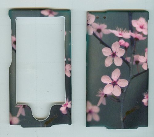 

Grey Pink Flower Hard Snap on Case Cover Faceplate Protector for Apple Ipod N...