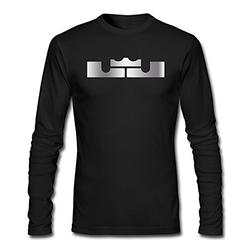 Men Lebron James Platinum Logo Long Sleeves T-shirts