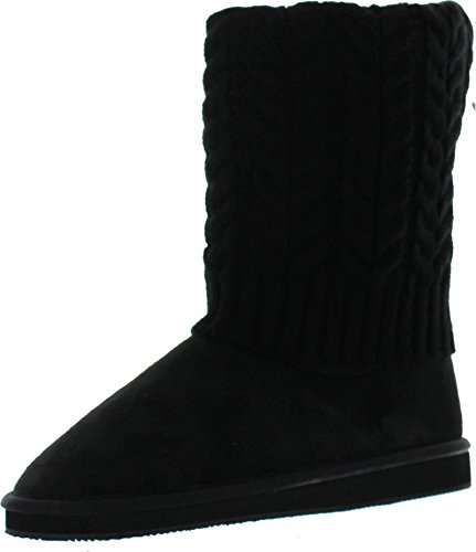Star Bay Women's Rib Knit Sweater Boot