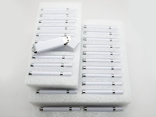 50 2GB Flash Drive - Bulk Pack - USB 2.0 SnapCap Design in WHITE