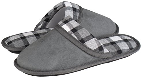 HomeTop Women's Cozy Fabric Slip On House Slippers