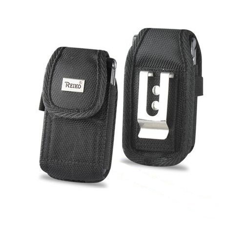 Samsung Convoy 2 U660 Heavy Duty Rugged Camping, Hiking, Outdoors Contractor Vertical Canvas Case with Belt Loop, Metal Clip and Velcro Closure. Comes