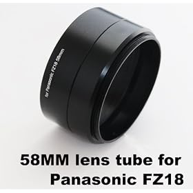 Janco 58mm lens adapter Ø55.8mm-Ø58mm for LUMIX DMC-FZ18, DMC-FZ28, DMC-FZ35 and DMC-FZ38 to accept 58MM Filter or Lens Converters