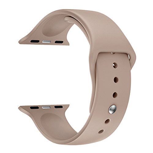 Apple Watch Replacement Band - Valuebuybuy Soft Silicone Replacement Sports Wristbands Straps for Apple Wrist Watch iWatch All Models Formal Colors S/M Size-38mm/Walnut
