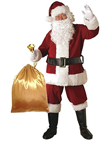 PAMPAS Crimson Regency Plush Santa Suit 10pc.