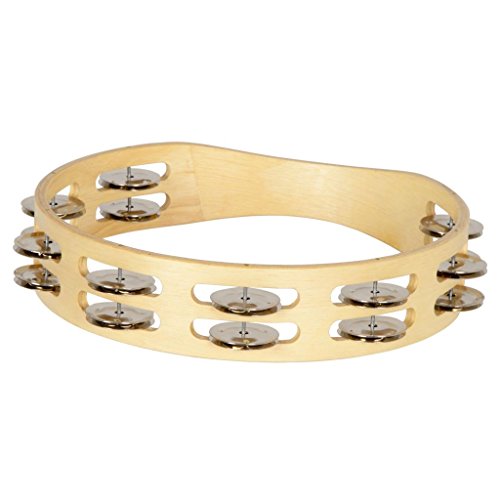 Algopix Similar Product 4 - Double Row Round Tambourine with Bright