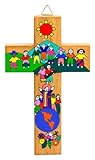Kinder-Kreuz Holzkreuz Kinderzimmer Guter Hirte blau: Amazon.de: Küche