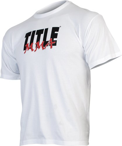 

TITLE MMA Logo Tee - White - Youth XL