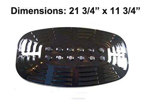 

Gas Barbecue Parts Factory Universal 97331 Porcelain Steel Heat Plate /Heat Shield Replacement for Select BBQ Gas Grill Uniflame Gas Grill Models and Uniflame Gas Grill Model 730 Gbc920w1 Gbc1128w (21 3/4