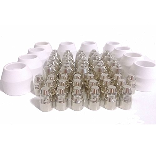 

Warrior Free Shipping 50pcs P80 Consumable Tips Electrodes Shield Cups For Air Plasma Cutter Cutting Machine P-80