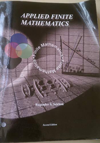 Best Deal for By Paula Grafton Young - Finite Mathematics: An Applied ...