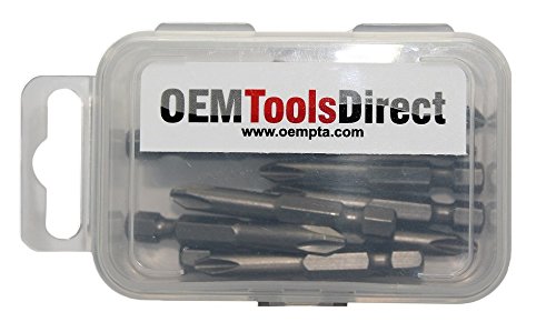 PH1 Phillips -2 inch Length - 10 pack - Impact Rated - Phillips #1 Power Bit