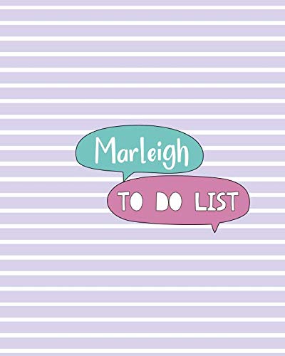 Marleigh To Do List: 100 Sheet 8x10 inches for Checklist, Planners, To-Do, Memo, Notes, Checkboxes and Initial name on Matte Pastel Seamless Cover , Marleigh To Do List by J B SBoon