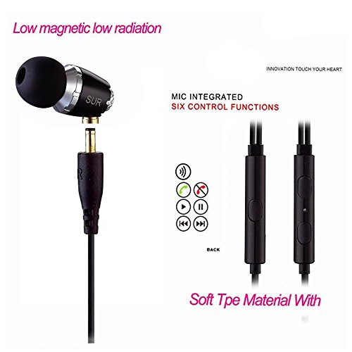 

Audiosharp AS1158 Premium Metal Super Bass Stereo In Ear Earphones with Detachable Cable Mic Microphone