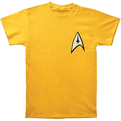 Star Trek Men's Command Uniform T-shirt Gold