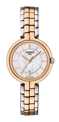 

Tissot Flamingo Quartz Mother of Pearl Dial Two-tone Ladies Watch T0942102211100