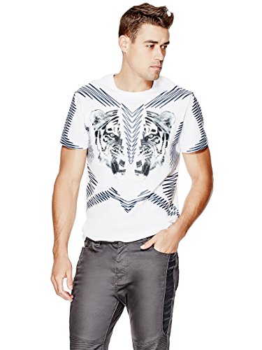 G by GUESS Men's Oliver Tiger Crewneck Tee