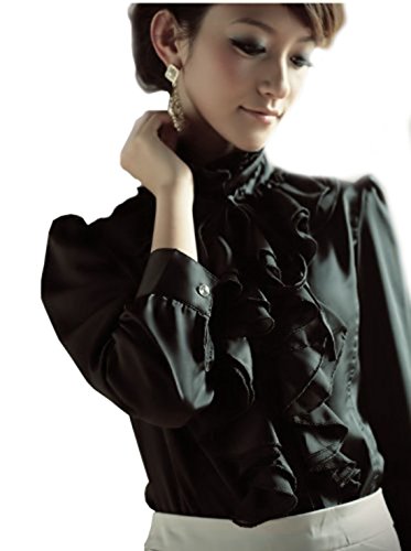 BellyLady Brand Noble Luxury Victorian Tops Women Shirt Ruffle Flounce Ladies Blouse