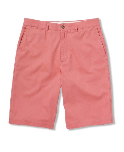 

Savile Row Mens Salmon Twill Flat Front Shorts