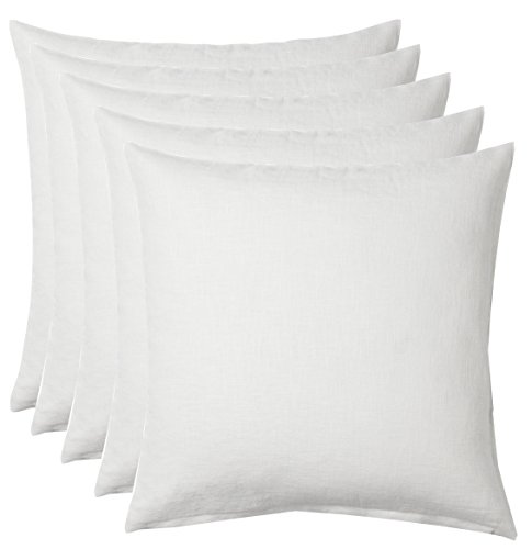 Sleepinns Micro Conjugated Hollow Fibre Cushion Filler Pillow, Set of 5 (16x16, White)