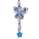 Cell Phone / Camera / MP3 Player Charm Strap Beautiful Blue Diamond 