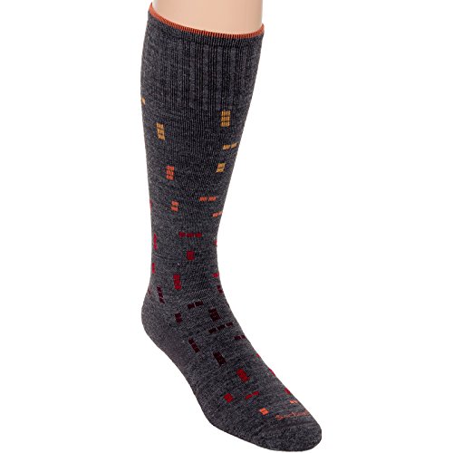 Sockwell Men's Digital Ditty Moderate (15-20mmHg) Graduated Compression Socks (Charcoal, L/XL)