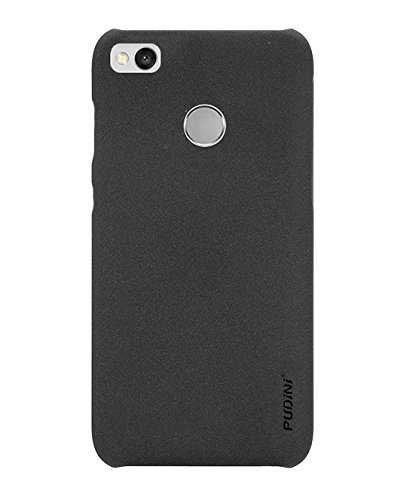 tarkan quicksand matte finish soft tpu and hard pc bumper protective back case cover for xiaomi mi max/mi max prime [sandstone black] - Black