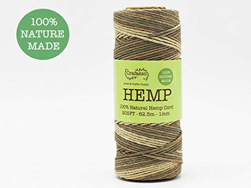Algopix Similar Product 11 - Crafasso Hemp Twine Cord Spool 205ft