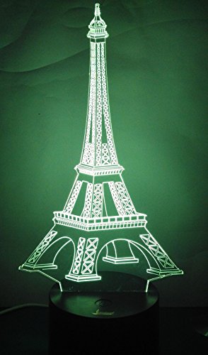 Loveboat 3D Glow LED Optical Illusion Lamp - 7 Color Changing Night Light, Rechargeable Art Sculpture - View #7