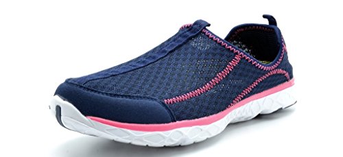 Dream Pairs 150919 Women's New Light Weight Comfort Sole Easy Walking Casual Athletic Slip On Water Swim/Sport shoes
