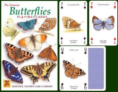 The Famous Butterflies Playing Cards